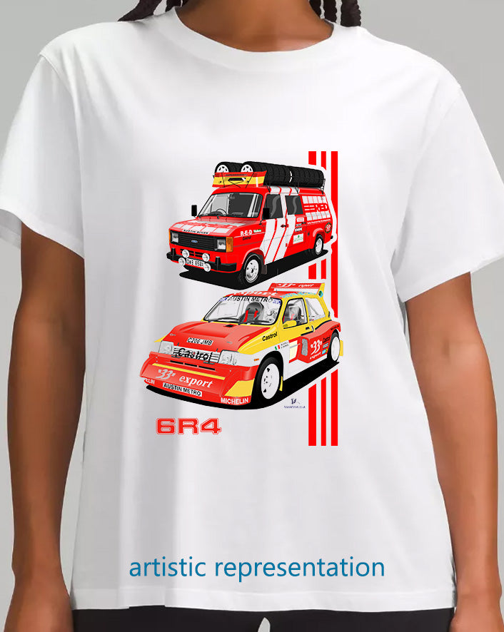 MG Metro 6R4 Rally T Shirt Export 33 + Service Van