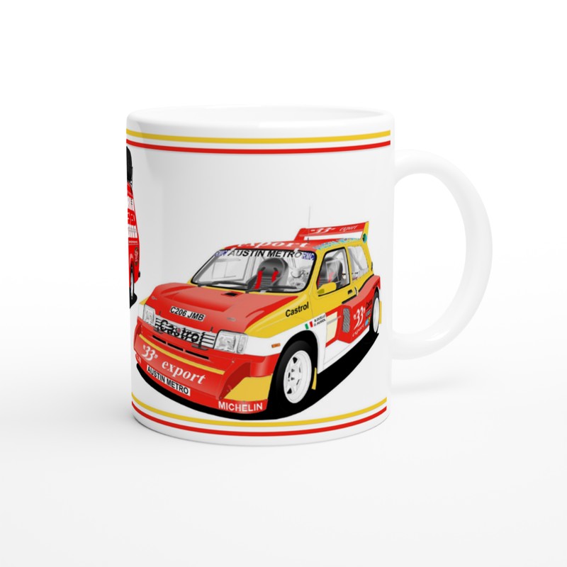 MG Metro 6R4 Export 33 with van Mug