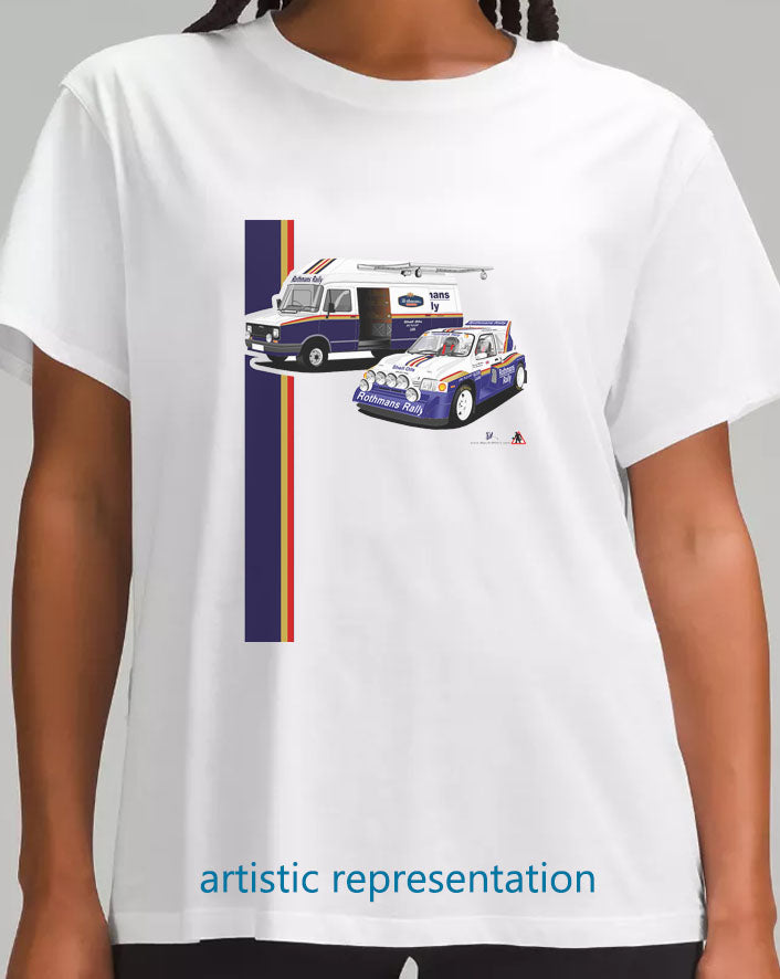 MG Metro 6R4 Rally T Shirt (Rothmans)