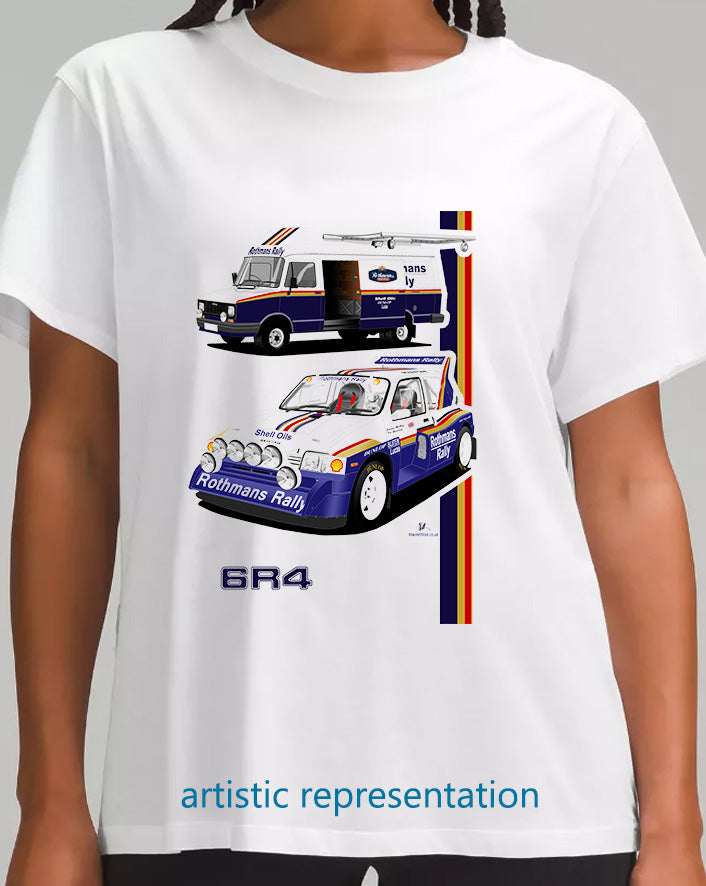 MG Metro 6R4 Rally T Shirt (Rothmans) + Support Van