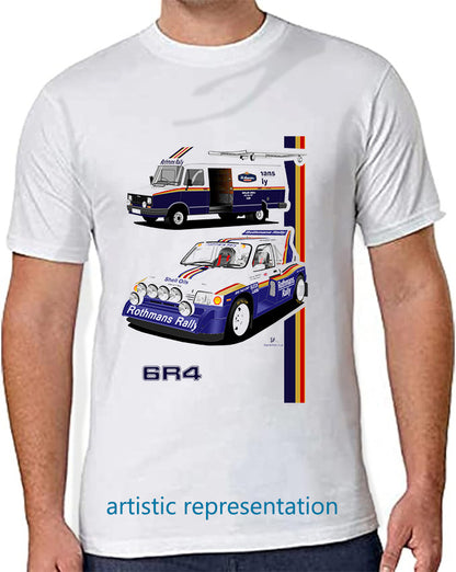 MG Metro 6R4 Rally T Shirt (Rothmans) + Support Van