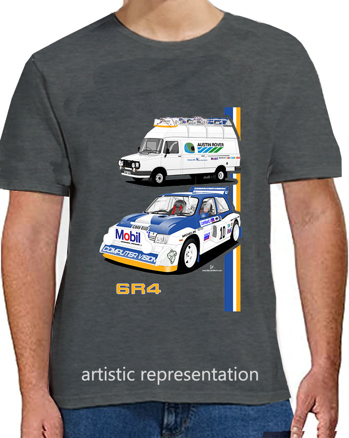 MG Metro 6R4 Rally T Shirt + Support Van