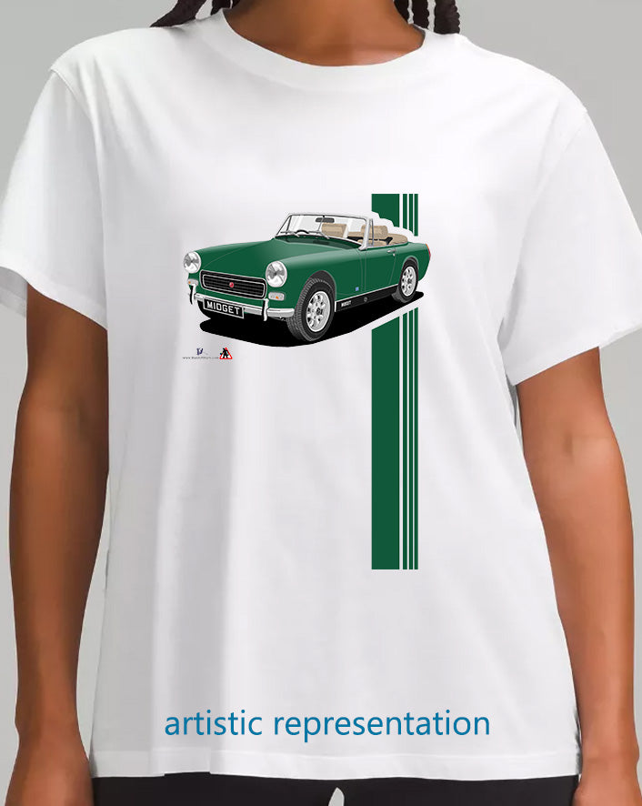 MG Midget Mk3 in Green T Shirt