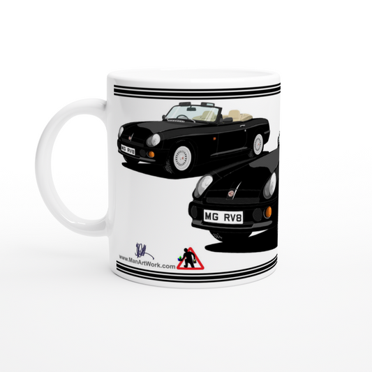 MG RV8 in Black Art Mug