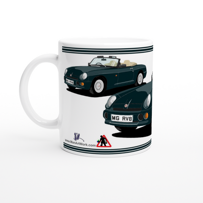 MG RV8 in Green-Blue Art Mug