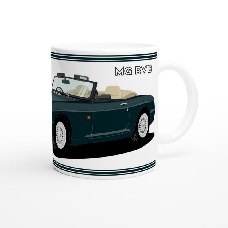 MG RV8 in Green-Blue Art Mug