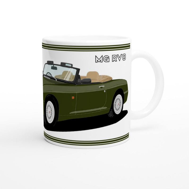 MG RV8 in Green Art Mug