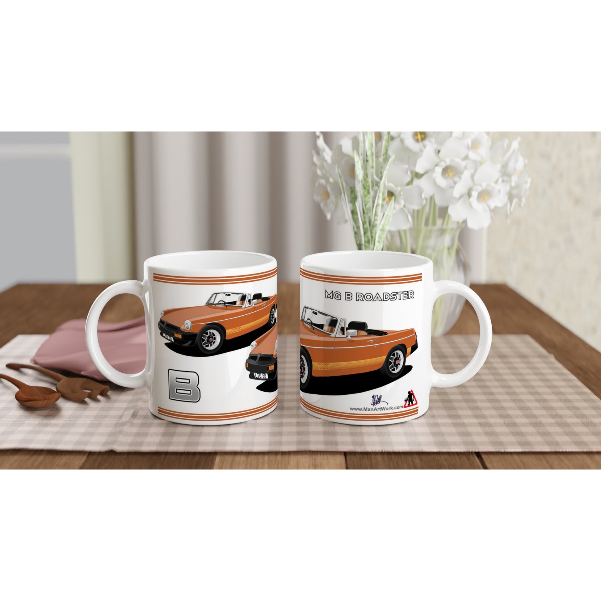 MG B Roadster Limited Edition in Bronze Art Mug
