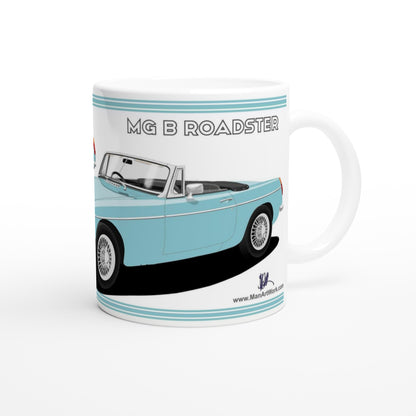 MG B Roadster Mk1 in Blue Art Mug