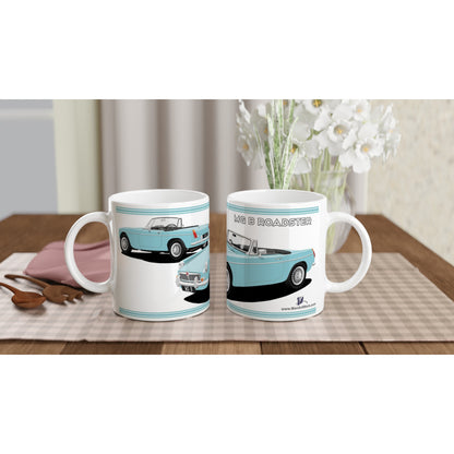 MG B Roadster Mk1 in Blue Art Mug