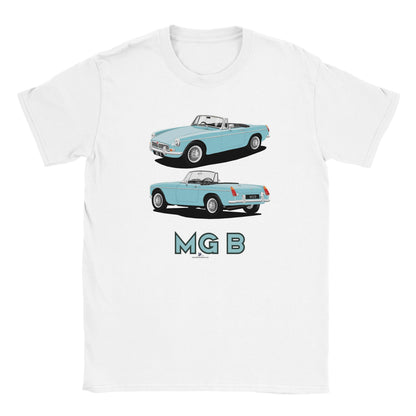 MG B Roadster Mk1 in Blue Art T Shirt
