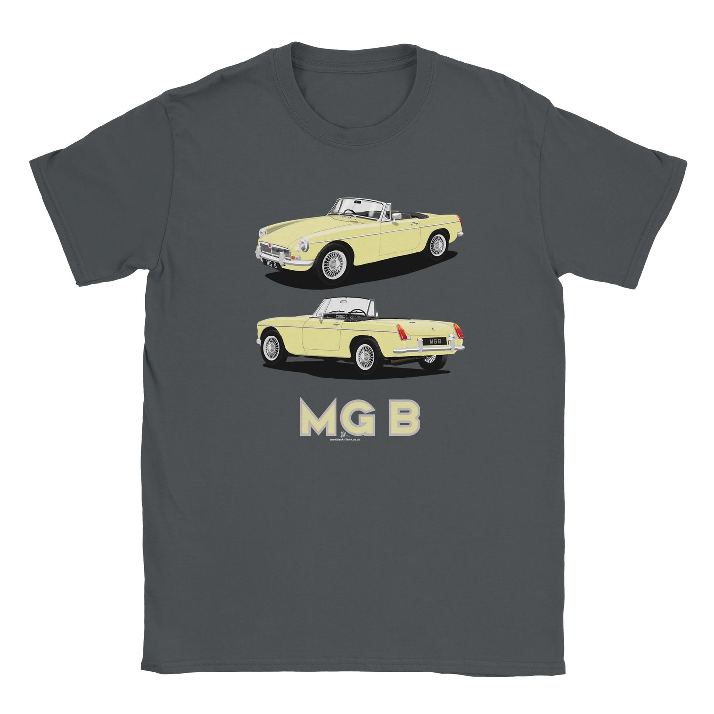 MG B Roadster Mk1 in Cream Art T Shirt