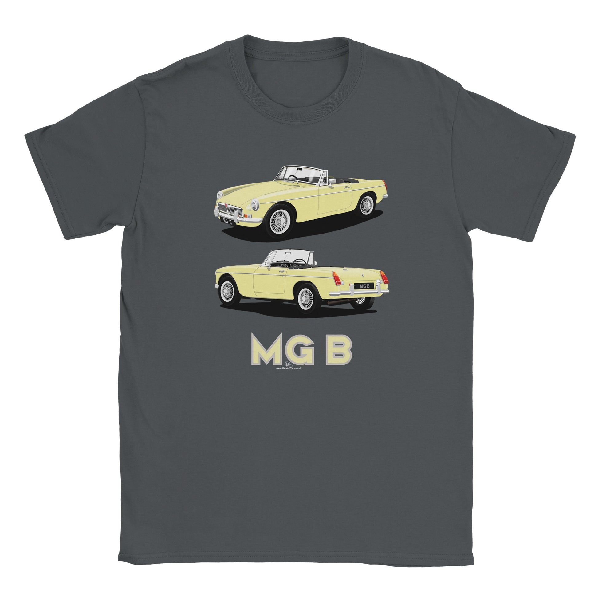 MG B Roadster Mk1 in Cream Art T Shirt