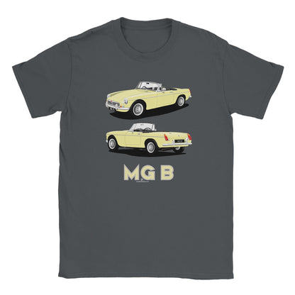 MG B Roadster Mk1 in Cream Art T Shirt