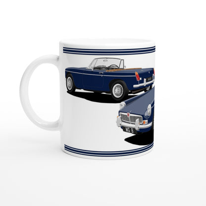 MG B Roadster Mk1 in Dark Blue Art Mug