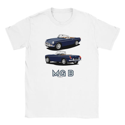MG B Roadster Mk1 in Dark Blue Art T Shirt