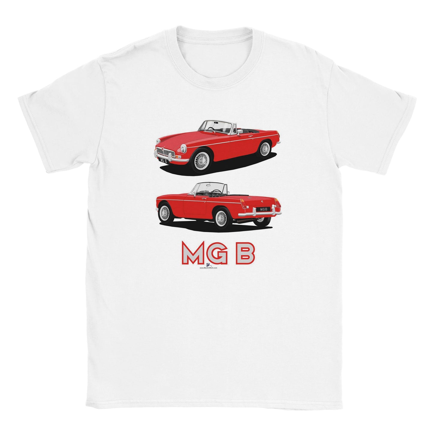 MG B Roadster Mk1 in Red Art T Shirt