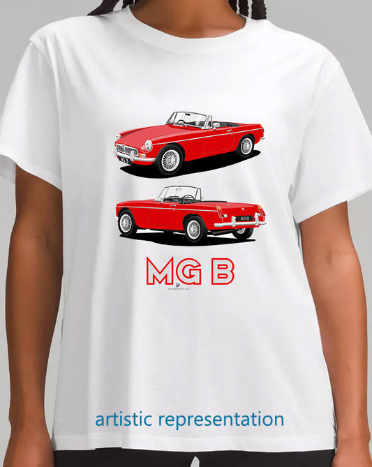 MG B Roadster Mk1 in Red Art T Shirt