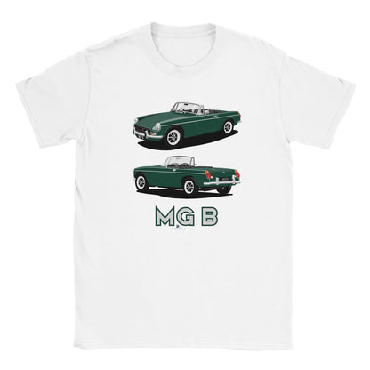 MG B Roadster Mk2 in Green Art T Shirt