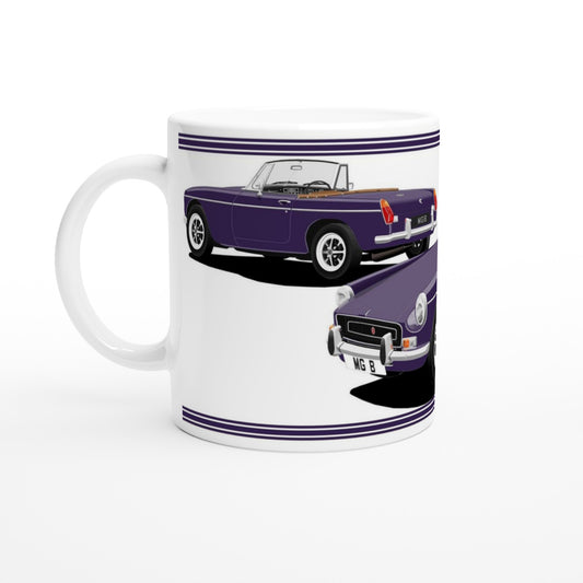 MG B Roadster Mk2 in Purple Art Mug
