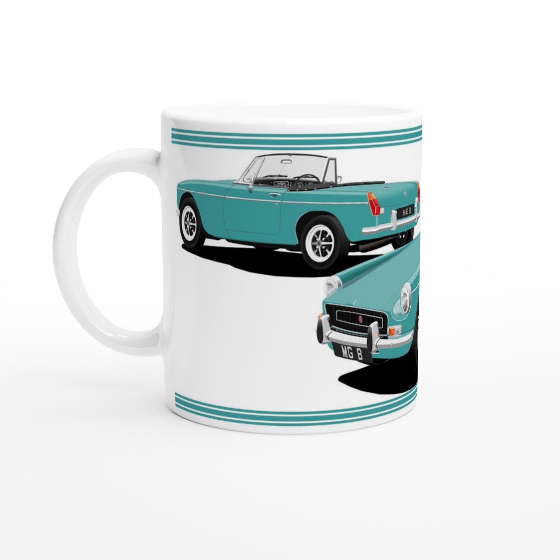 MG B Roadster Mk2 in Turquoise Art Mug
