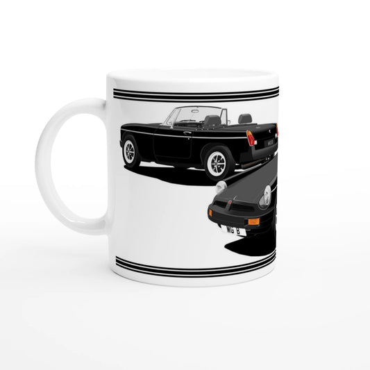 MG B Roadster Mk4 in Black Art Mug