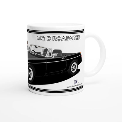 MG B Roadster Mk4 in Black Art Mug
