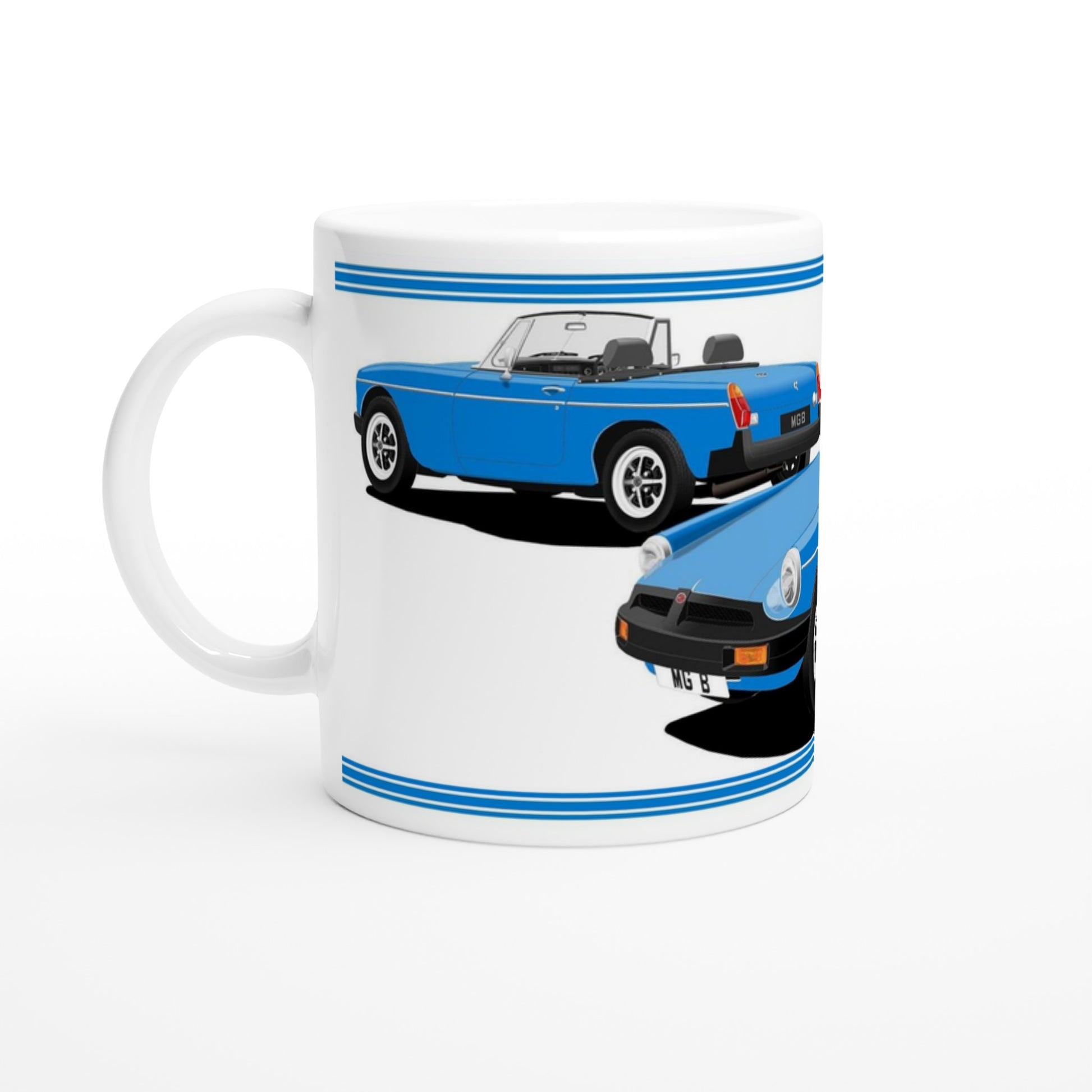 MG B Roadster Mk4 in Blue Art Mug