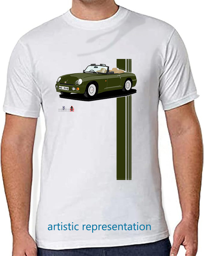 MG RV8 in Green T Shirt