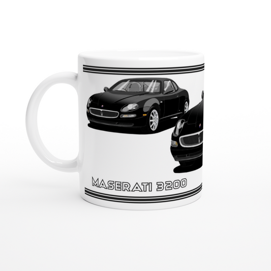 Maserati 3200 GT - 10 Spokes Mug in Black