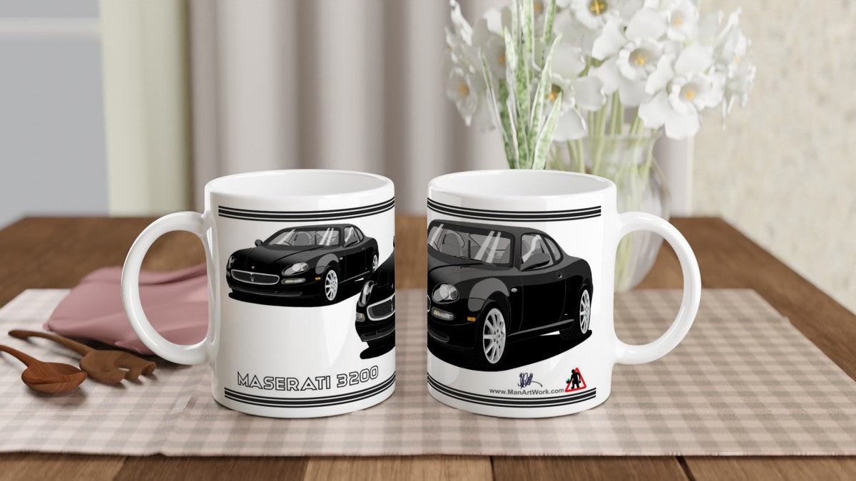Maserati 3200 GT - 10 Spokes Mug in Black