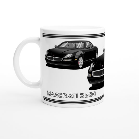 Maserati 3200 GT - 7 Spokes Mug in Black