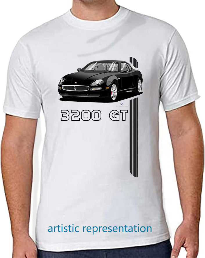 Maserati 3200 GT 7 Spokes in Black Art T Shirt