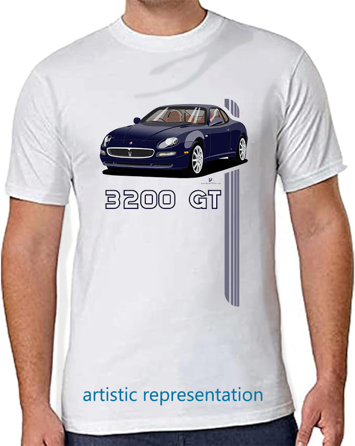 Maserati 3200 GT 10 Spokes in Dark Blue Art T Shirt