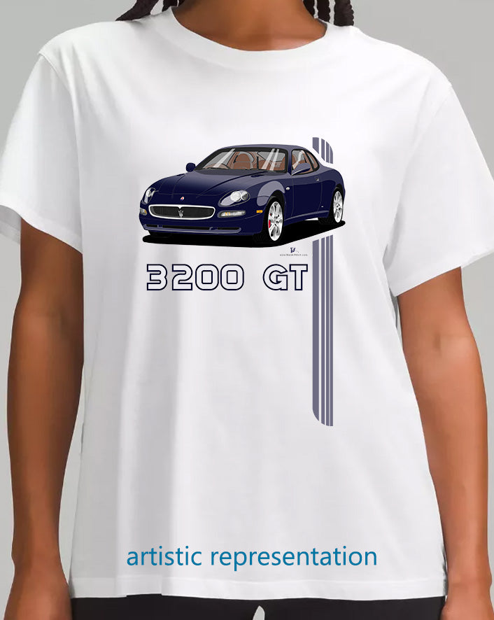 Maserati 3200 GT 7 Spokes in Dark Blue Art T Shirt