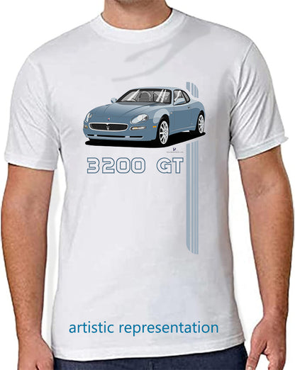 Maserati 3200 GT 10 Spokes in Light Blue Art T Shirt