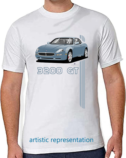 Maserati 3200 GT 7 Spokes in Light Blue Art T Shirt