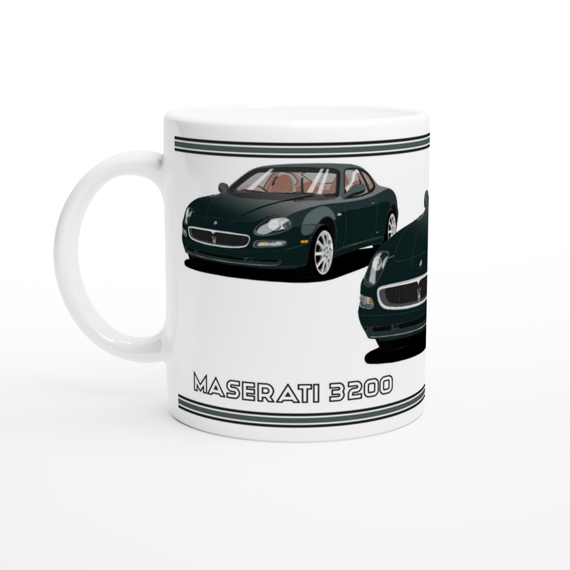 Maserati 3200 GT - 10 Spokes Mug in Green