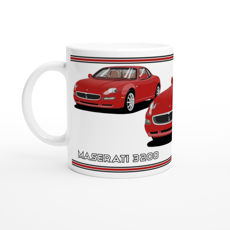 Maserati 3200 GT - 10 Spokes Mug in Red