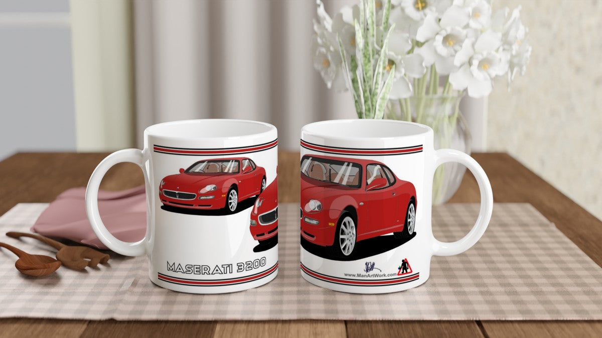 Maserati 3200 GT - 10 Spokes Mug in Red