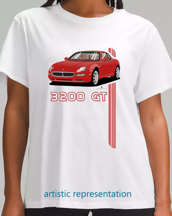 Maserati 3200 GT 10 Spokes in Red Art T Shirt