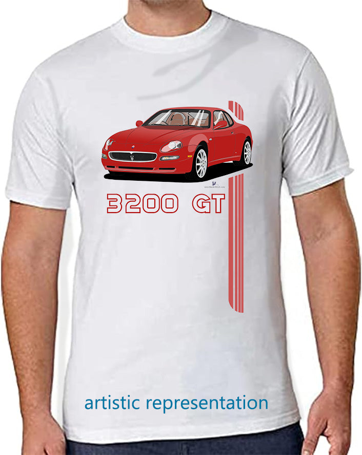 Maserati 3200 GT 10 Spokes in Red Art T Shirt