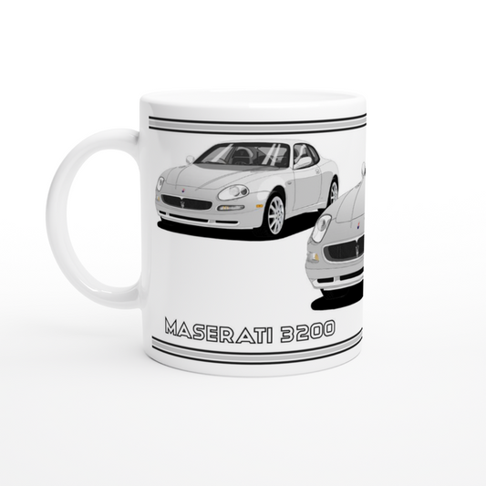 Maserati 3200 GT - 10 Spokes Mug in Silver