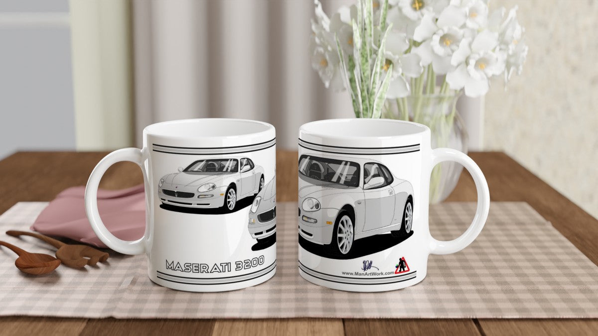 Maserati 3200 GT - 10 Spokes Mug in Silver