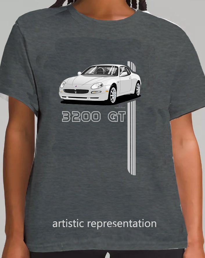 Maserati 3200 GT 10 Spokes in Silver Art T Shirt