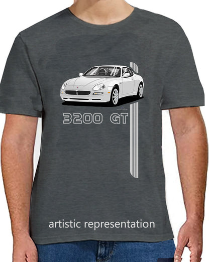 Maserati 3200 GT 10 Spokes in Silver Art T Shirt
