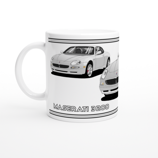 Maserati 3200 GT - 7 Spokes Mug in Silver