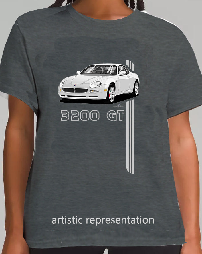 Maserati 3200 GT 7 Spokes in Silver Art T Shirt
