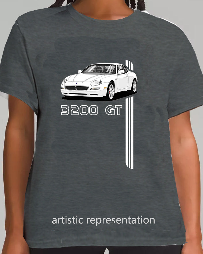 Maserati 3200 GT 7 Spokes in White Art T Shirt