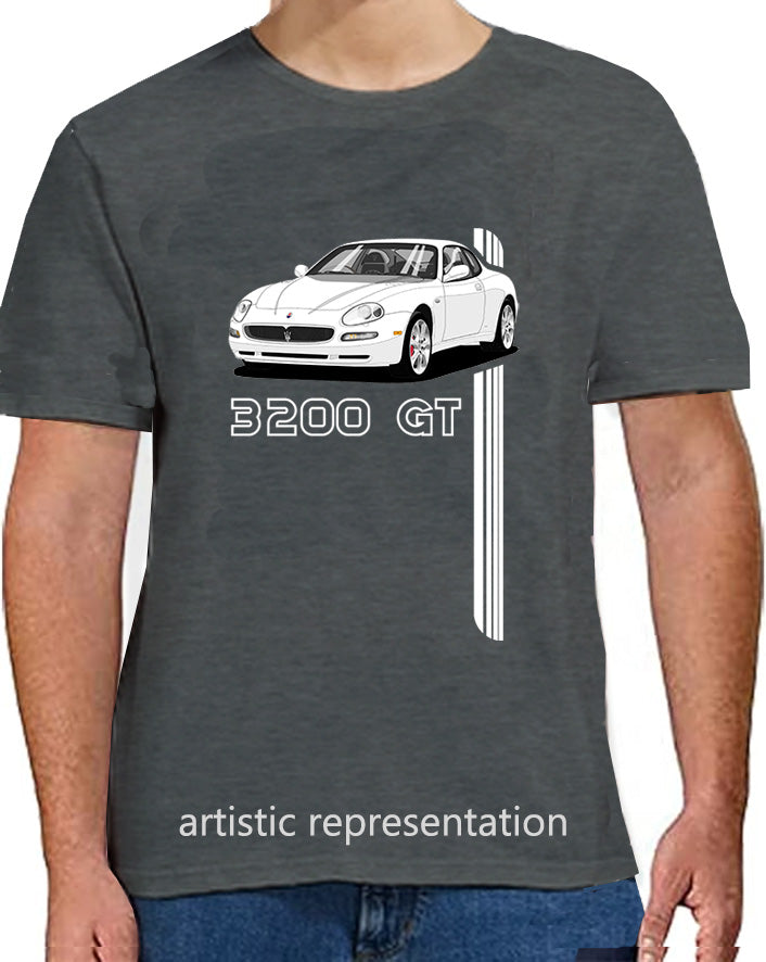Maserati 3200 GT 7 Spokes in White Art T Shirt